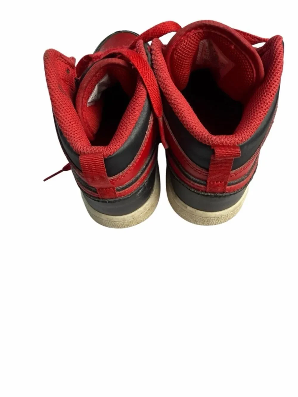 Nike Air Jordan 1 Sneakers 13.5 child Mid SE Black red boys Athletic shoes